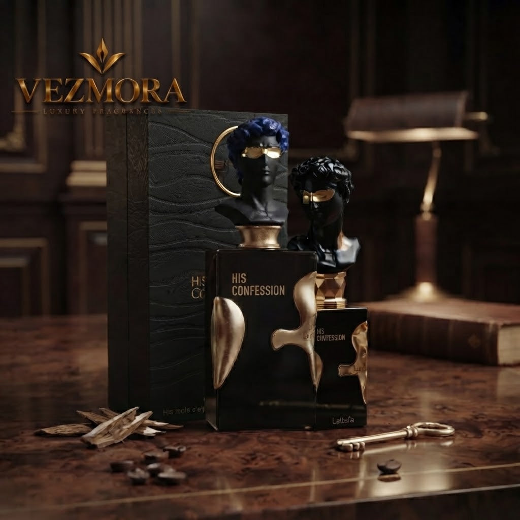 VEZmora Lattafa His Confession Eau de Parfum - Luxury Fragrance Spray (100 ml / 3.4 Fl Oz)