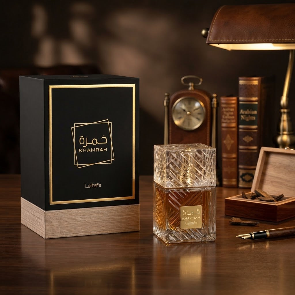 Lattafa Khamrah Eau de Parfum - Luxury Fragrance Spray (100 ml / 3.4 Fl Oz) - Vezmora