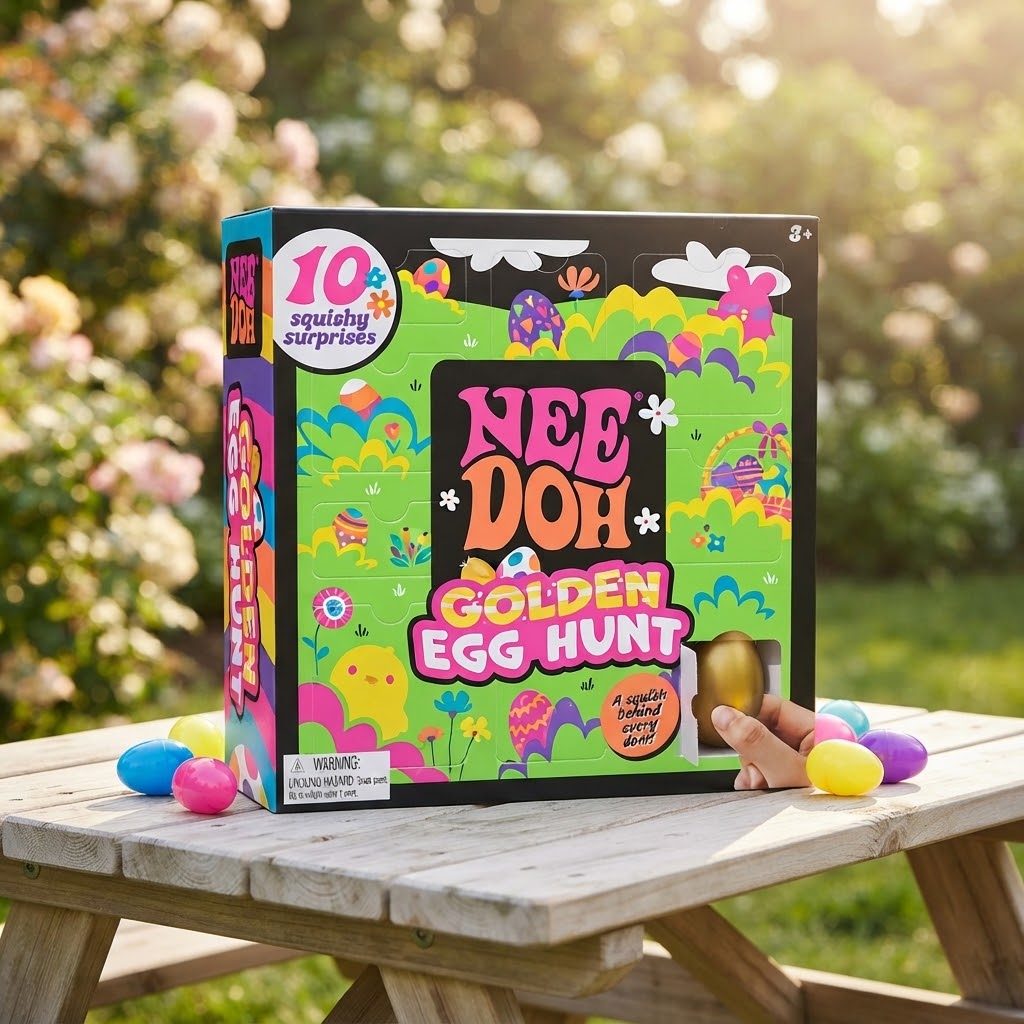 Vezmora NeeDoh Golden Egg Hunt Squishy Surprises Mystery Box Set - Vezmora
