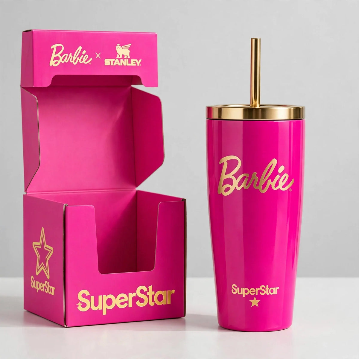 Barbie x Stanley SuperStar Quencher H2.0 FlowState Tumbler - Vezmora
