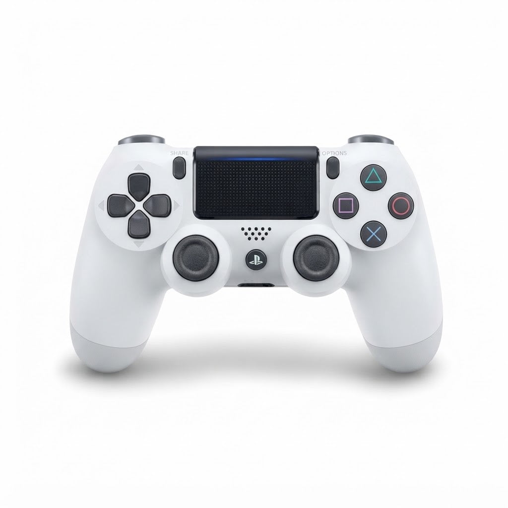 Vezmora Sony DualShock 4 Wireless Controller for PlayStation 4 - Glacier White Edition - Vezmora