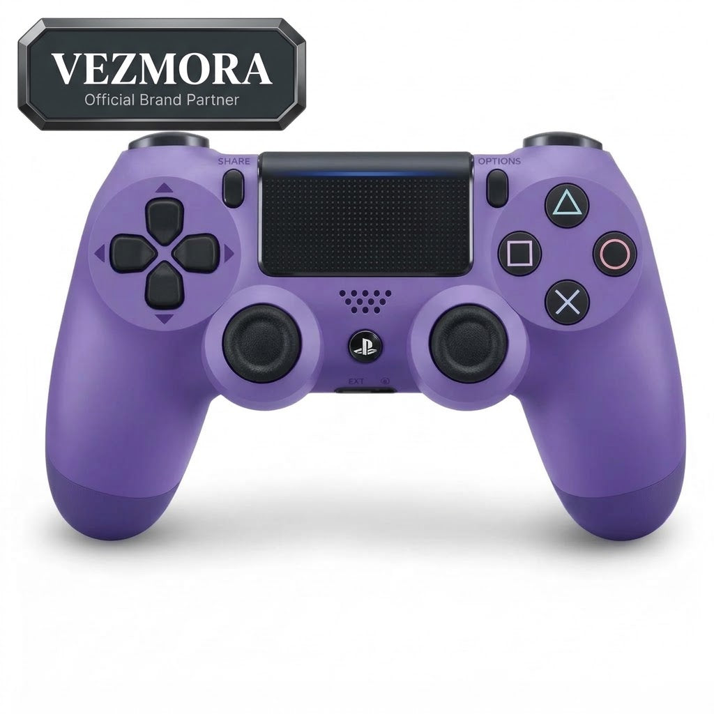 Vezmora Sony DualShock 4 Wireless Controller for PlayStation 4 - Electric Purple Edition