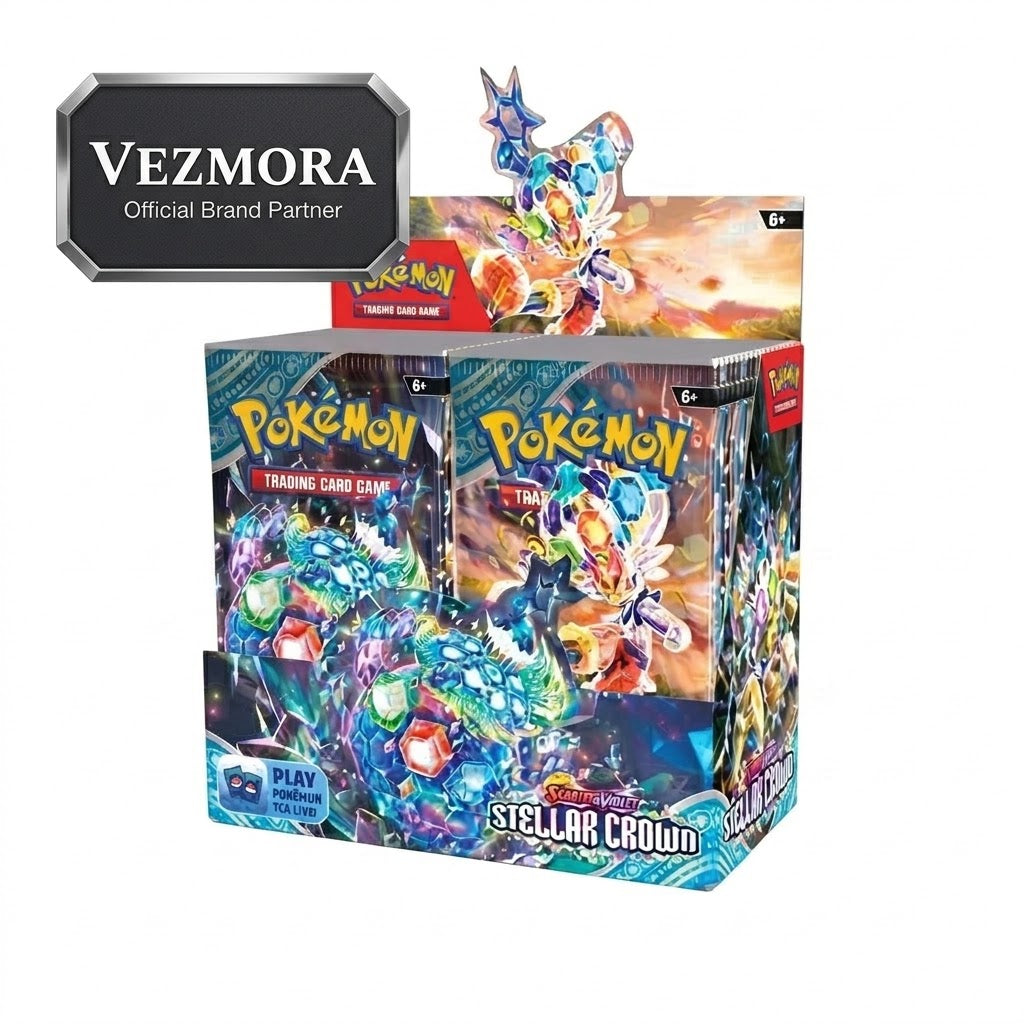Vezmora Pokémon TCG: Scarlet & Violet - Stellar Crown Booster Display Box