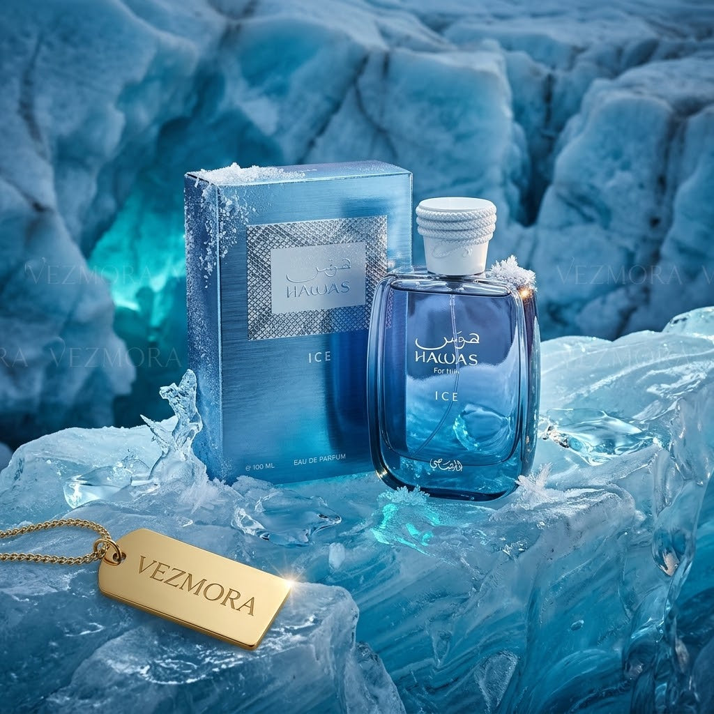 Rasasi Hawas Ice Eau de Parfum for Him – 100ml / 3.4 oz | VEZMORA Official Brand Partner