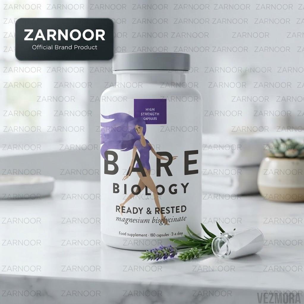 Vezmora Bare Biology Ready & Rested Magnesium Bisglycinate High Strength Food Supplement - 180 Capsules Vezmora - Vezmora
