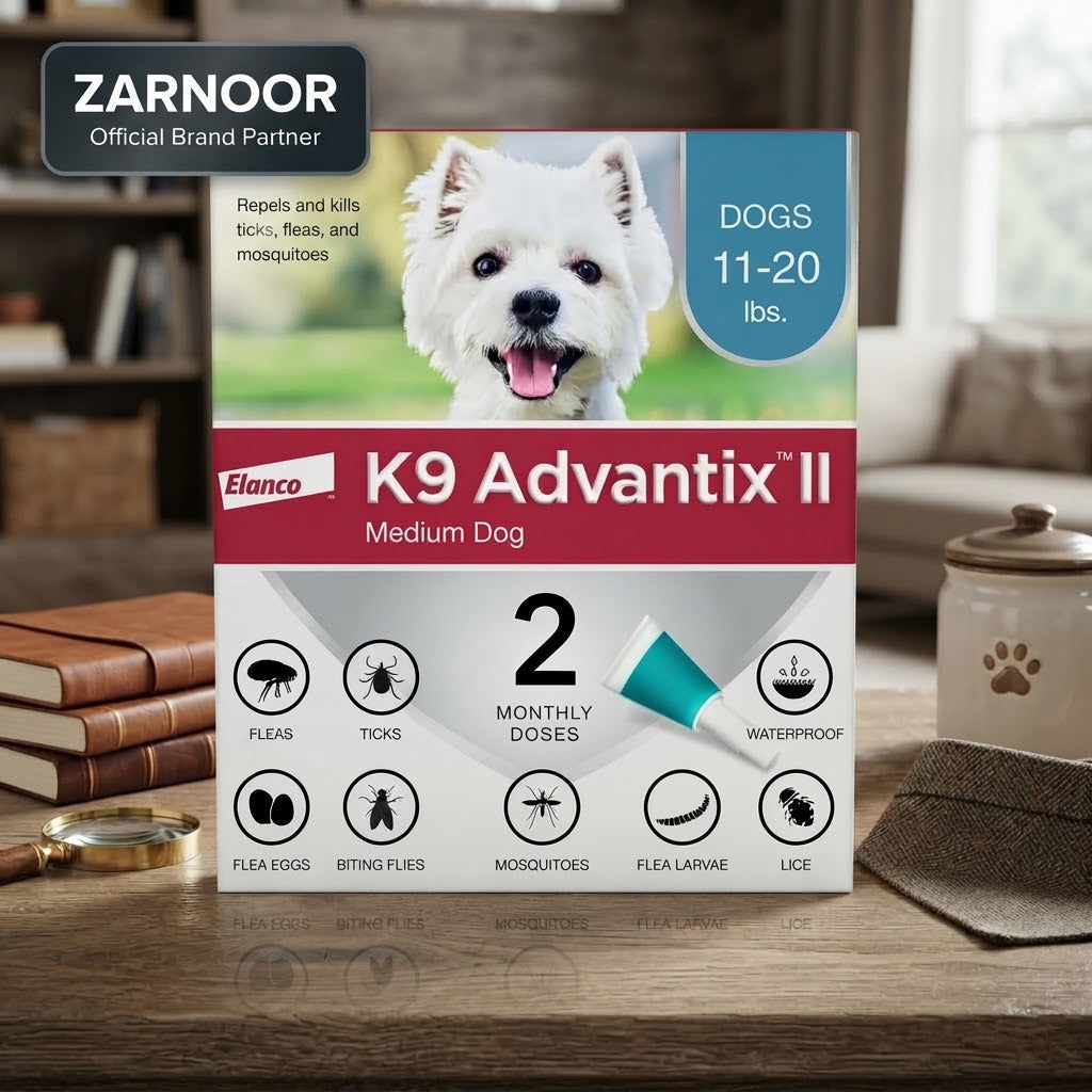 Elanco K9 Advantix II Flea, Tick, and Mosquito Treatment for Medium Dogs (11-20 lbs), 2 Doses
