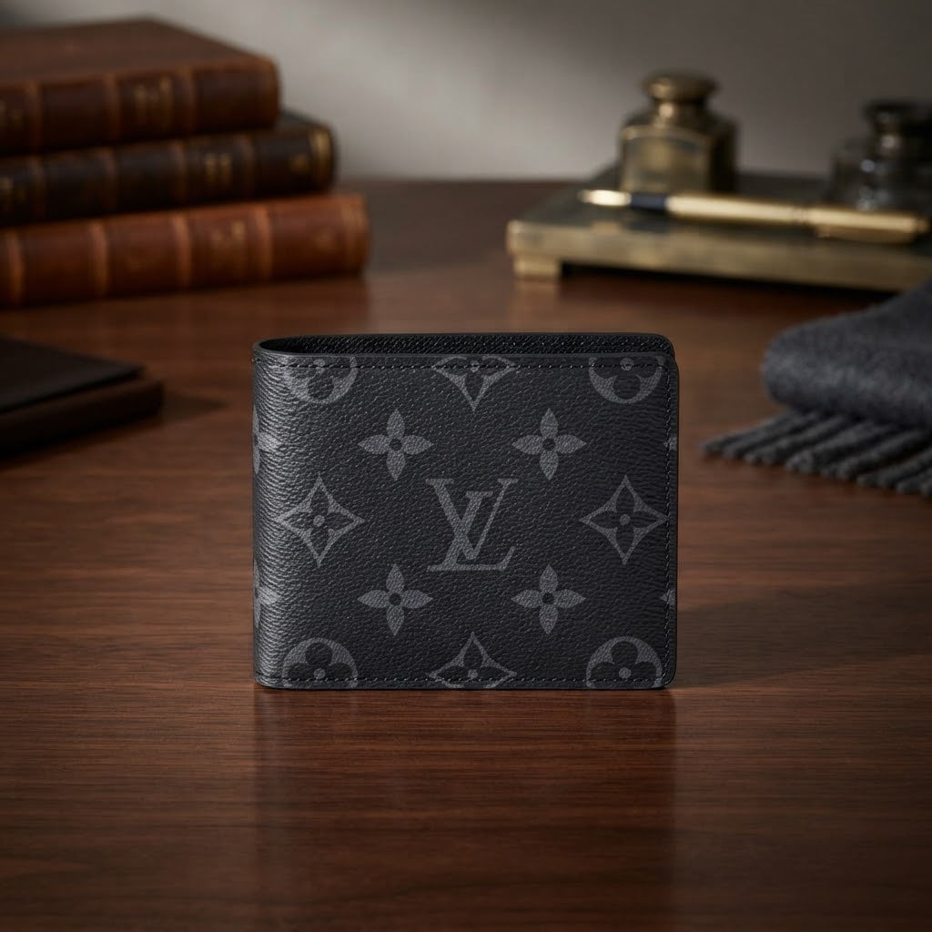 Vezmora Louis Vuitton Monogram Eclipse Canvas Bifold Wallet - Vezmora