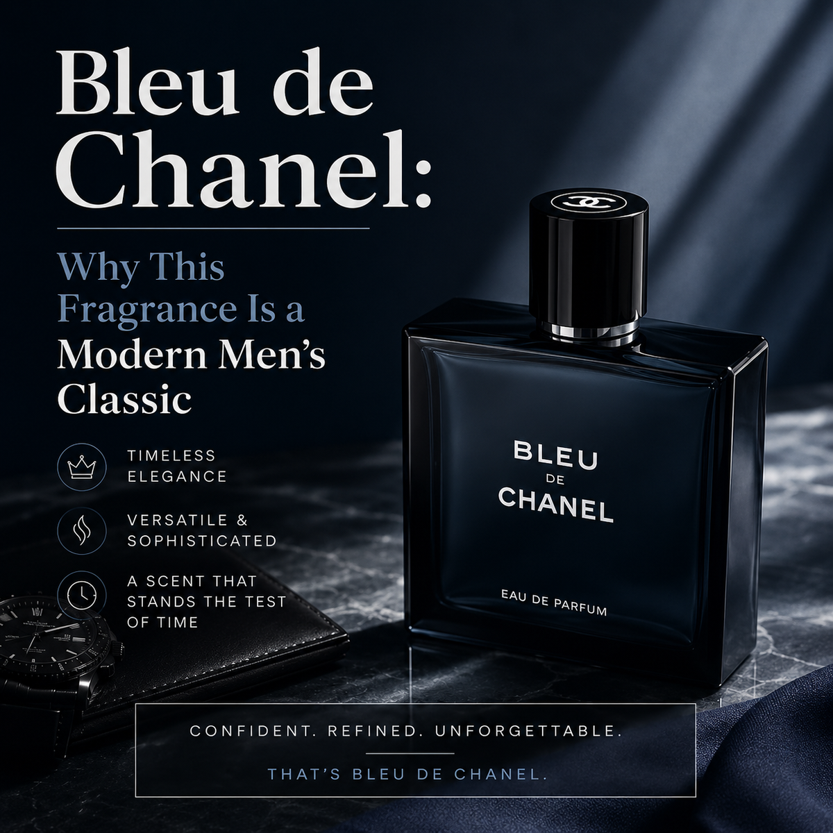 VEZmora Chanel Bleu De Chanel for Men Eau de Parfum Spray