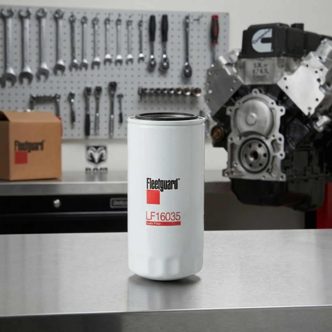 Fleetguard LF16035 Lube Filter For 1989-2013 Dodge Ram Cummins 5.9L & 6.7L - Vezmora