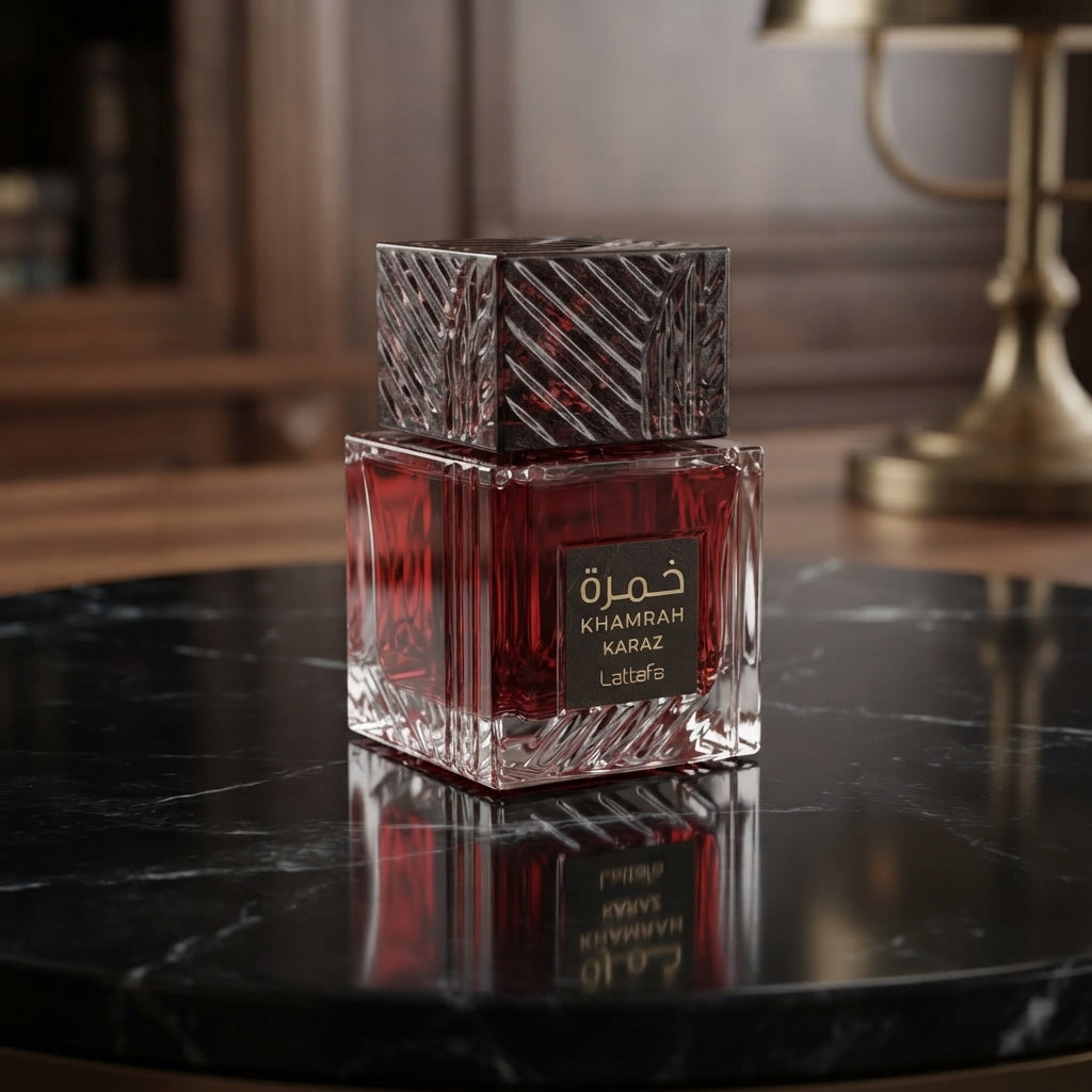 Lattafa Khamrah Karaz Eau de Parfum - Luxury Fragrance Spray (100 ml / 3.4 Fl Oz) - Vezmora
