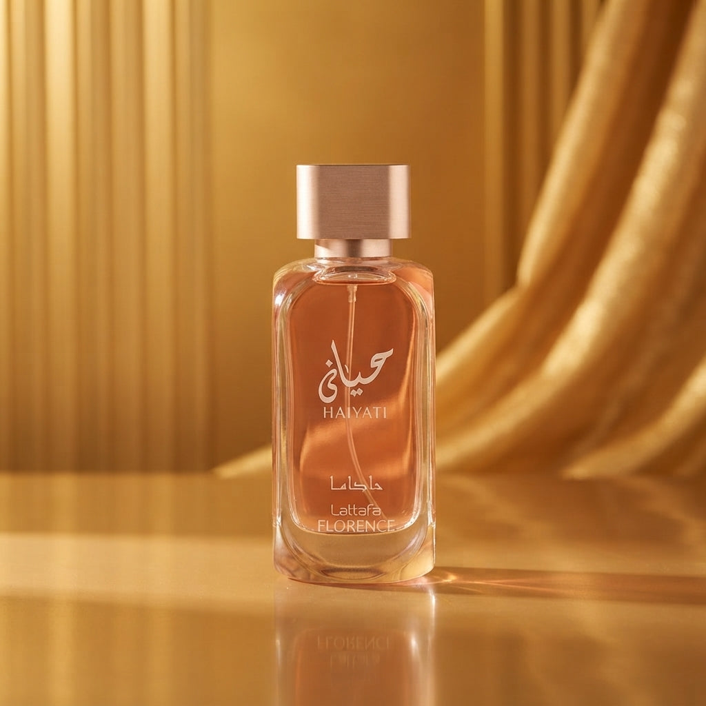 Lattafa Hayaati Florence Eau de Parfum - Luxury Fragrance Spray (100 ml / 3.4 Fl Oz) - Vezmora