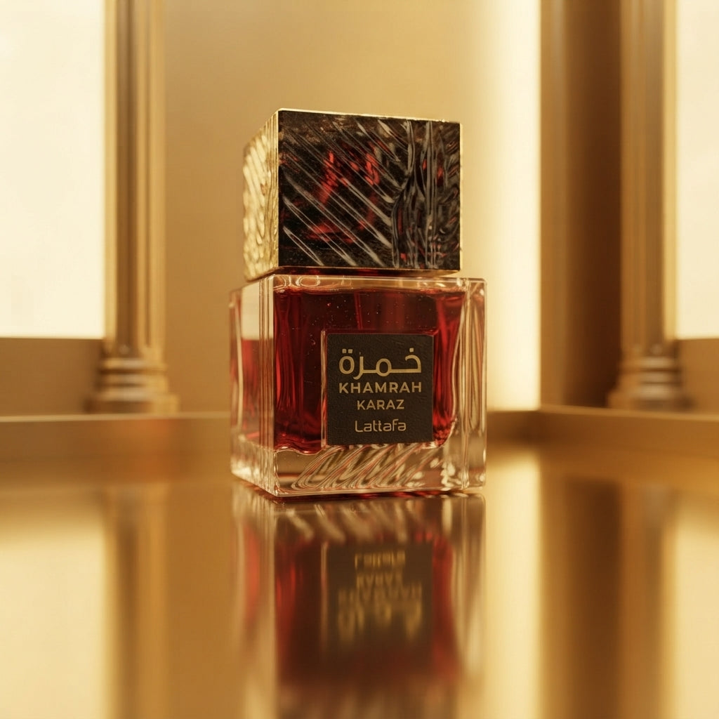 Lattafa Khamrah Karaz Eau de Parfum - Luxury Fragrance Spray (100 ml / 3.4 Fl Oz) - Vezmora