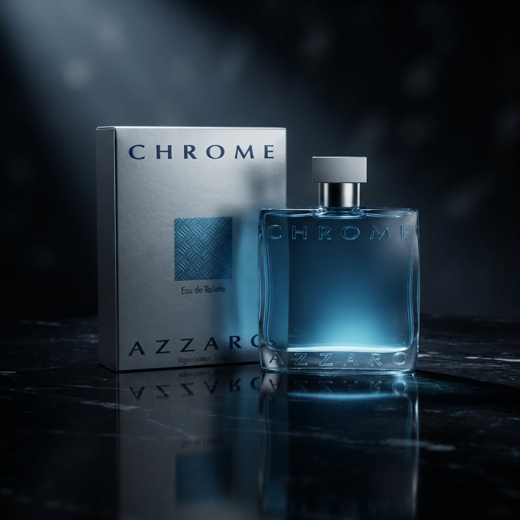 Azzaro Chrome Eau de Toilette - Luxury Fragrance Spray (100 ml / 3.4 Fl Oz) - Vezmora