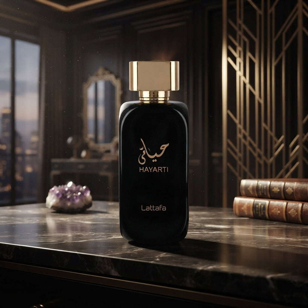 Lattafa Hayaati Hasarti Eau de Parfum - Luxury Fragrance Spray (100 ml / 3.4 Fl Oz) - Vezmora