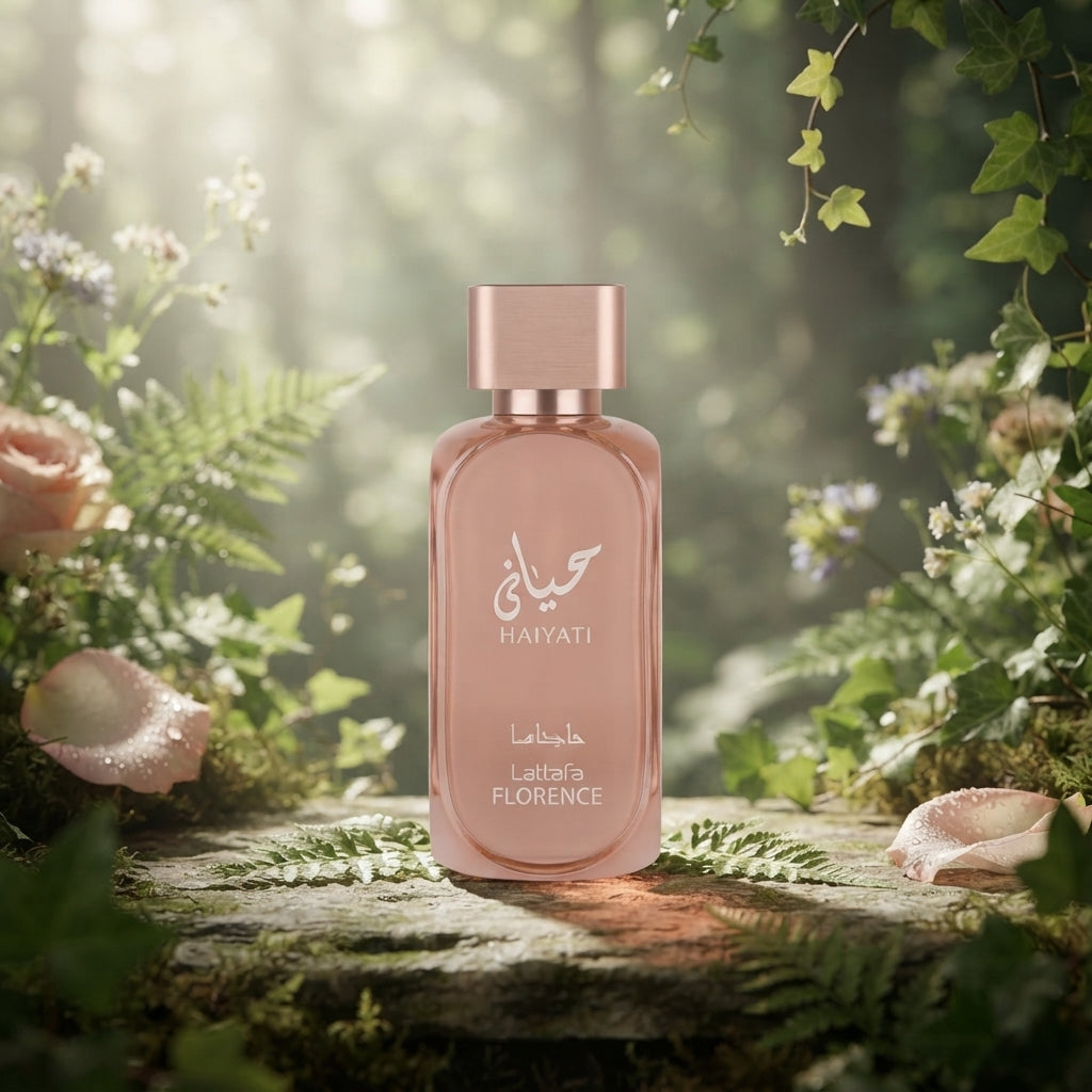 Lattafa Hayaati Florence Eau de Parfum - Luxury Fragrance Spray (100 ml / 3.4 Fl Oz) - Vezmora