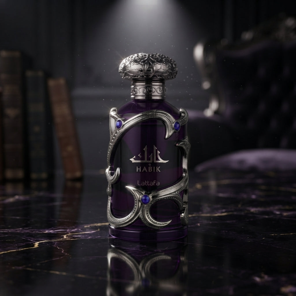 Lattafa Habik Silver Edition Eau de Parfum - Luxury Fragrance Spray (100 ml / 3.4 Fl Oz) - Vezmora