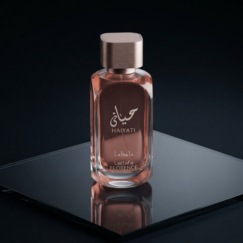 Lattafa Hayaati Florence Eau de Parfum - Luxury Fragrance Spray (100 ml / 3.4 Fl Oz) - Vezmora
