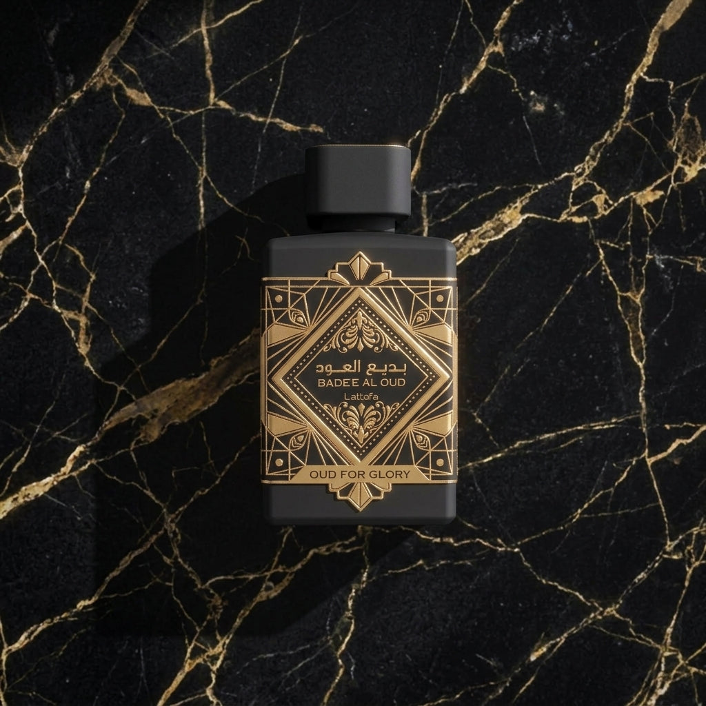 Lattafa Bade'e Al Oud Oud For Glory Eau de Parfum - Luxury Fragrance Spray (100 ml / 3.4 Fl Oz) - Vezmora