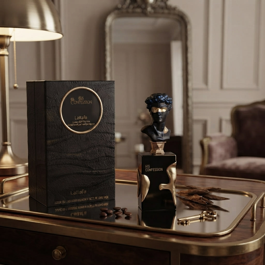 Lattafa His Confession Eau de Parfum - Luxury Fragrance Spray (100 ml / 3.4 Fl Oz) - Vezmora