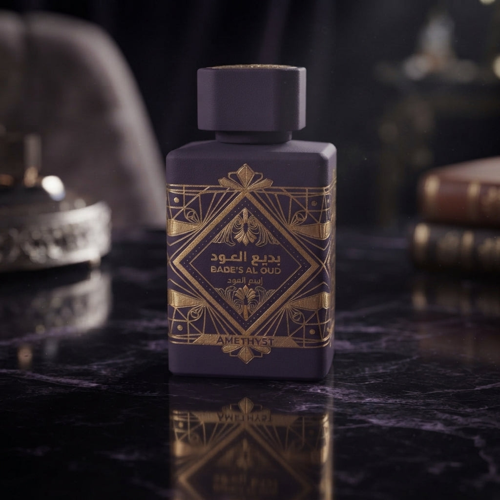 Lattafa Bade'e Al Oud Amethyst Eau de Parfum - Luxury Fragrance Spray (100 ml / 3.4 Fl Oz) - Vezmora