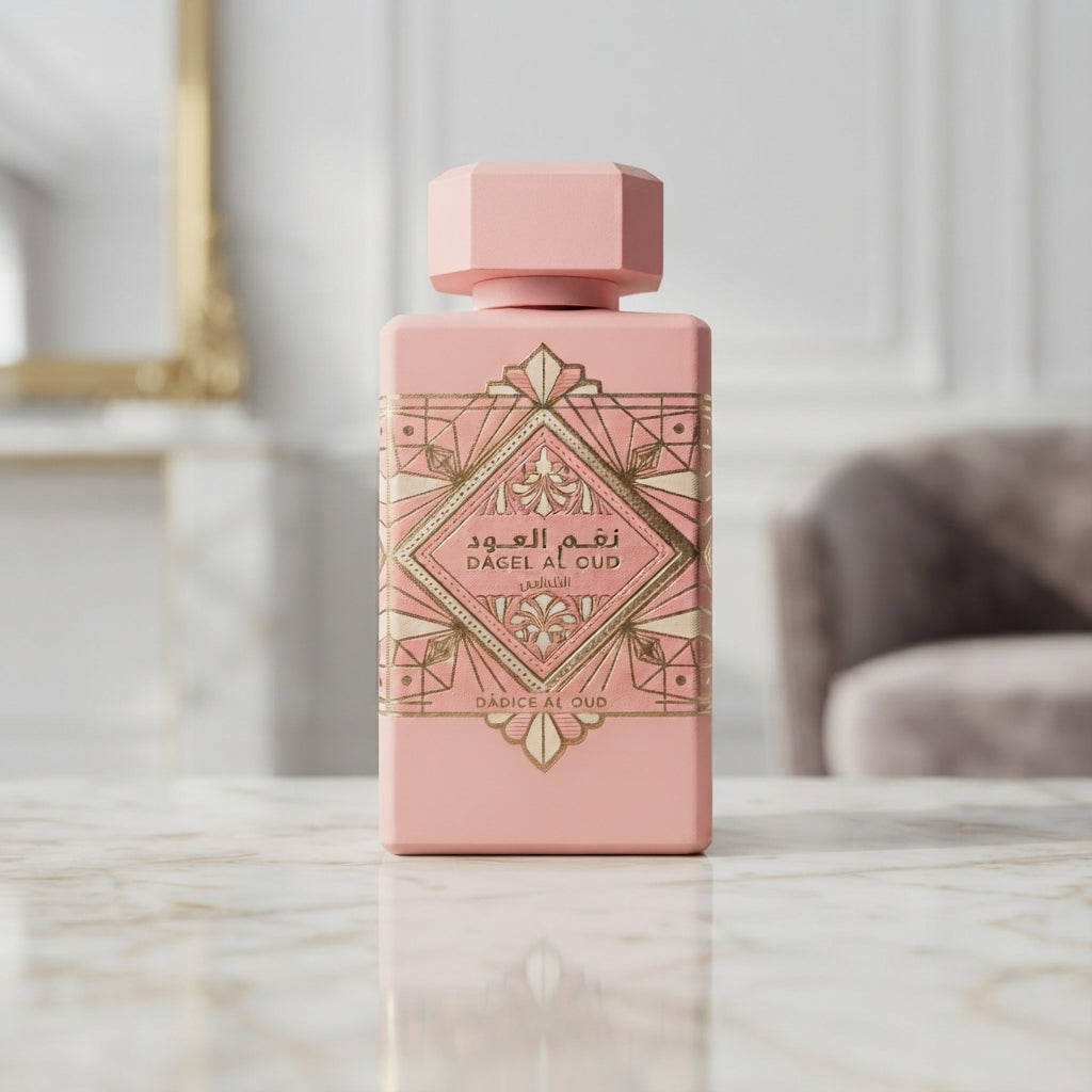 Lattafa Bade'e Al Oud Noble Blush Eau de Parfum - Luxury Fragrance Spray (100 ml / 3.4 Fl Oz) - Vezmora