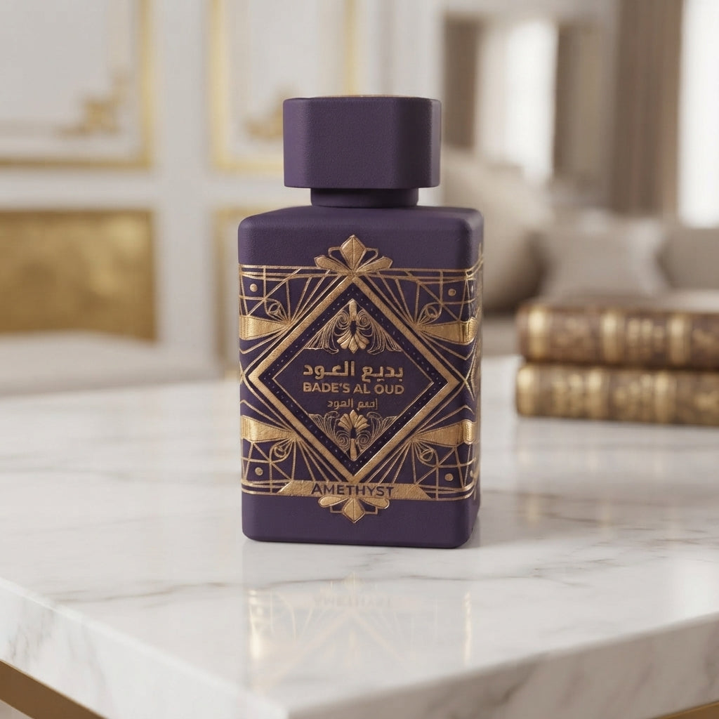 Lattafa Bade'e Al Oud Amethyst Eau de Parfum - Luxury Fragrance Spray (100 ml / 3.4 Fl Oz) - Vezmora