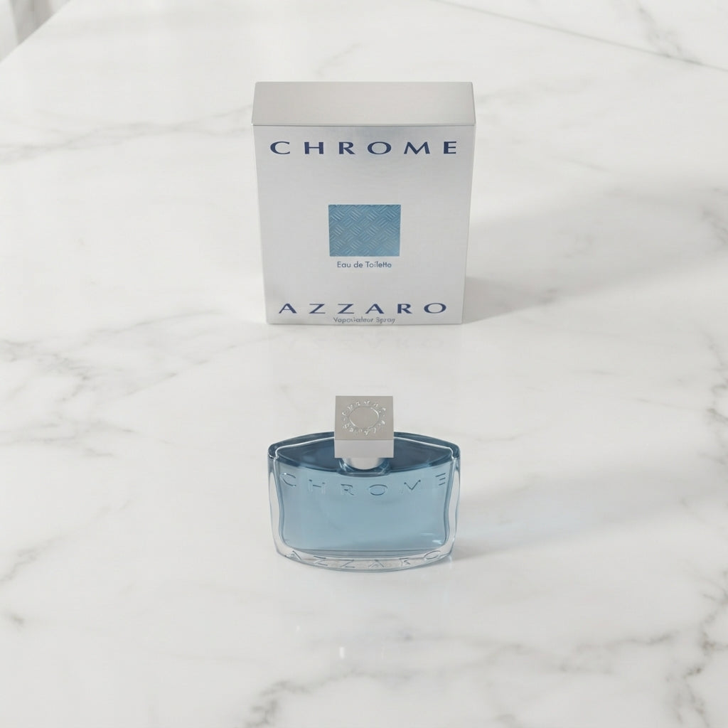 Azzaro Chrome Eau de Toilette - Luxury Fragrance Spray (100 ml / 3.4 Fl Oz) - Vezmora