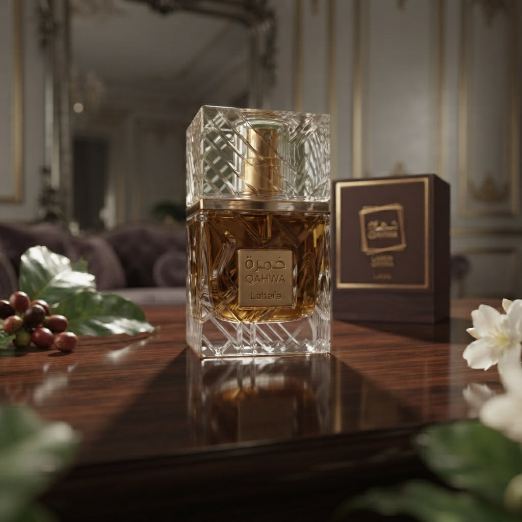 Lattafa Khamrah Qahwa Eau de Parfum - Luxury Fragrance Spray (100 ml / 3.4 Fl Oz) - Vezmora