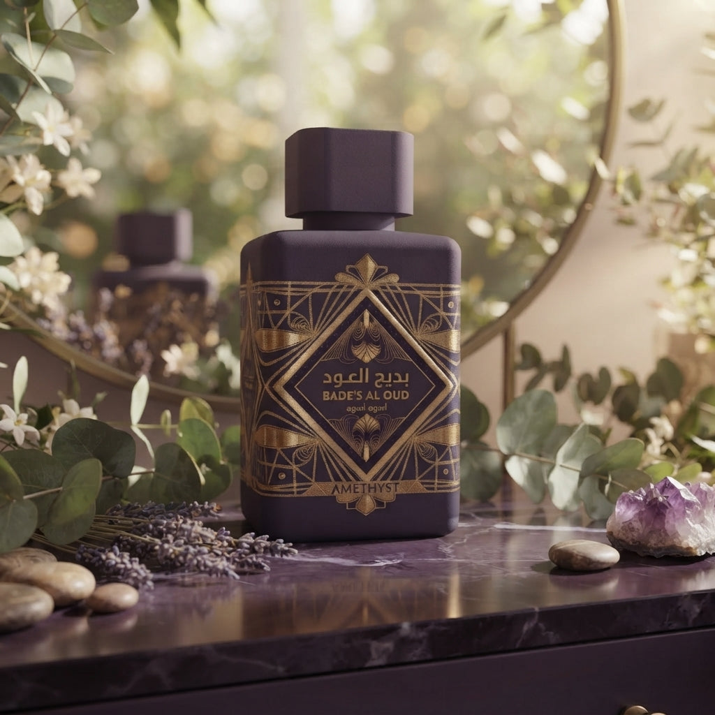 Lattafa Bade'e Al Oud Amethyst Eau de Parfum - Luxury Fragrance Spray (100 ml / 3.4 Fl Oz) - Vezmora