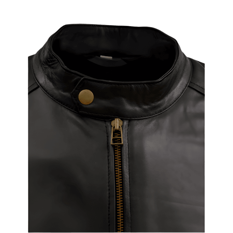 Biker Men's Sheep Leather Jacket – Sleek & Durable