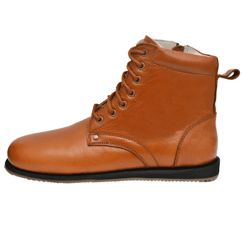 Heavy-Duty Biker Boots with Rugged Rubber Sole