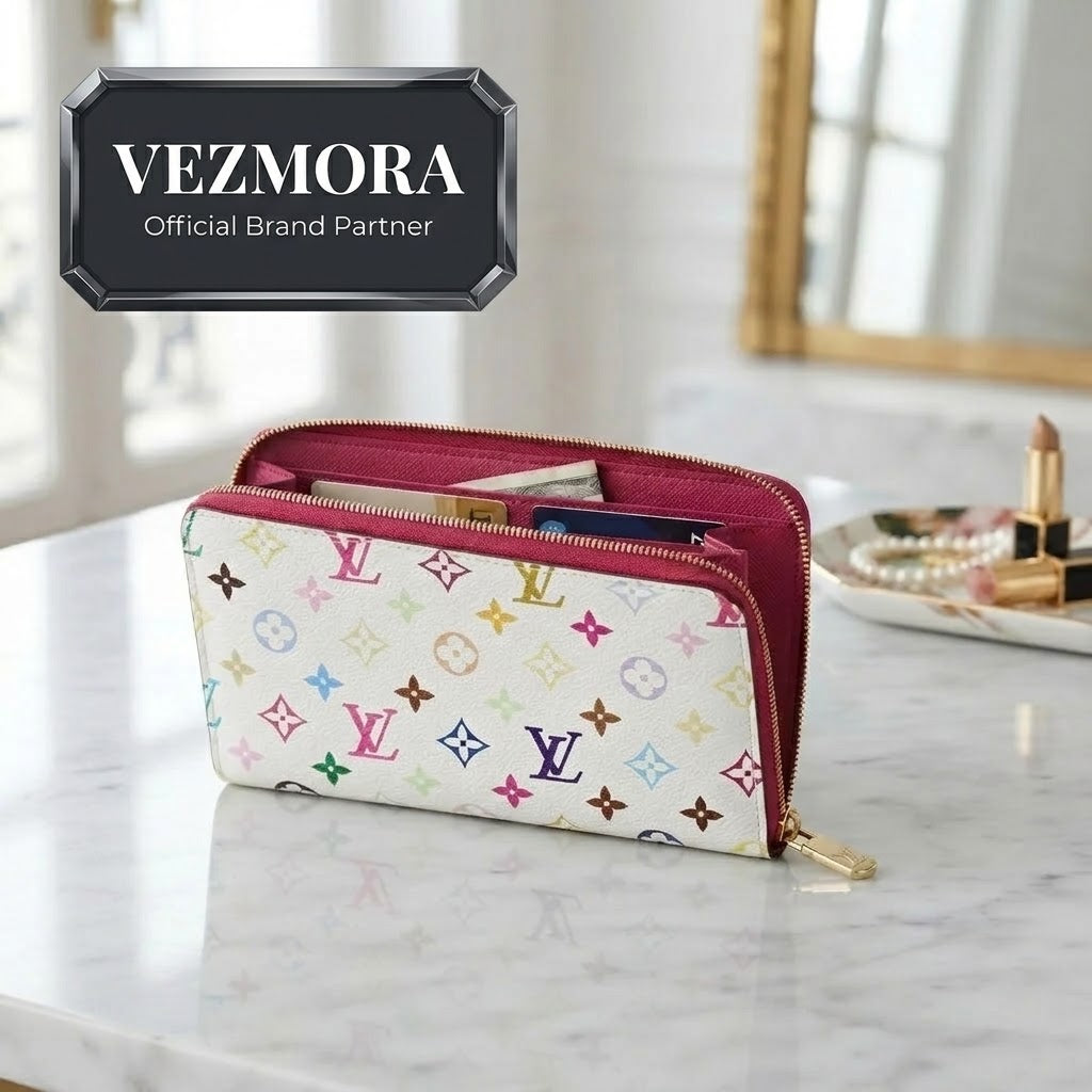 Vezmora Louis Vuitton Multicolore Monogram Canvas Zippy Wallet