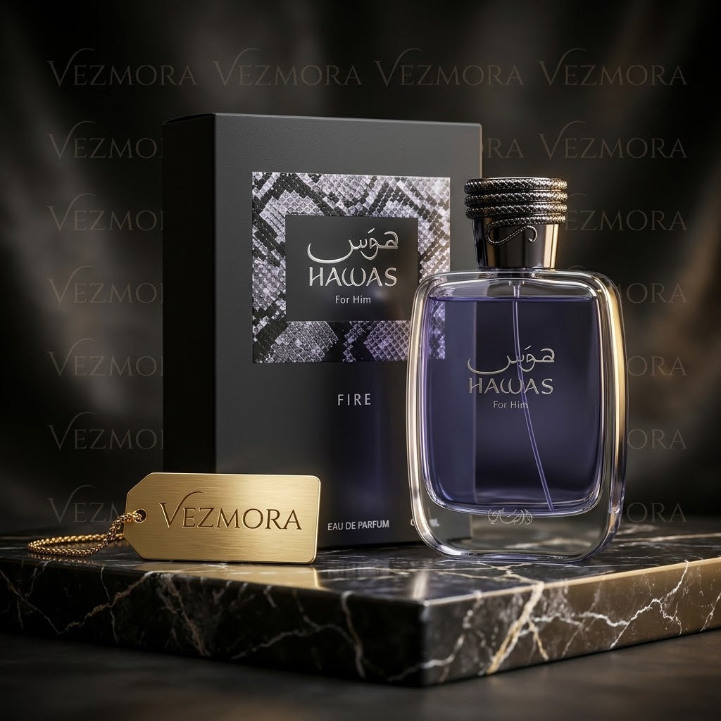 Rasasi Hawas Fire (Purple Edition) Eau de Parfum for Him – 100ml / 3.4 oz | VEZMORA Official Brand Partner