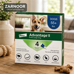Advantage II Flea Treatment & Prevention for Extra Large Dogs (Over 55 lbs) – 4 Doses