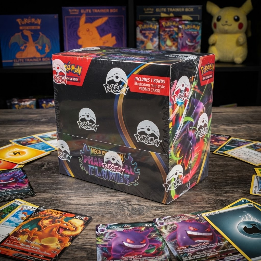 Vezmora Pokémon TCG: Mega Evolution - Phantasmal Flames Booster Box & Bonus Promo Set - Vezmora