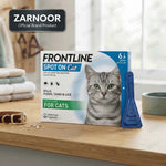 Vezmora Frontline Spot On Flea, Tick & Lice Treatment for Cats - 6 Pipettes - Vezmora