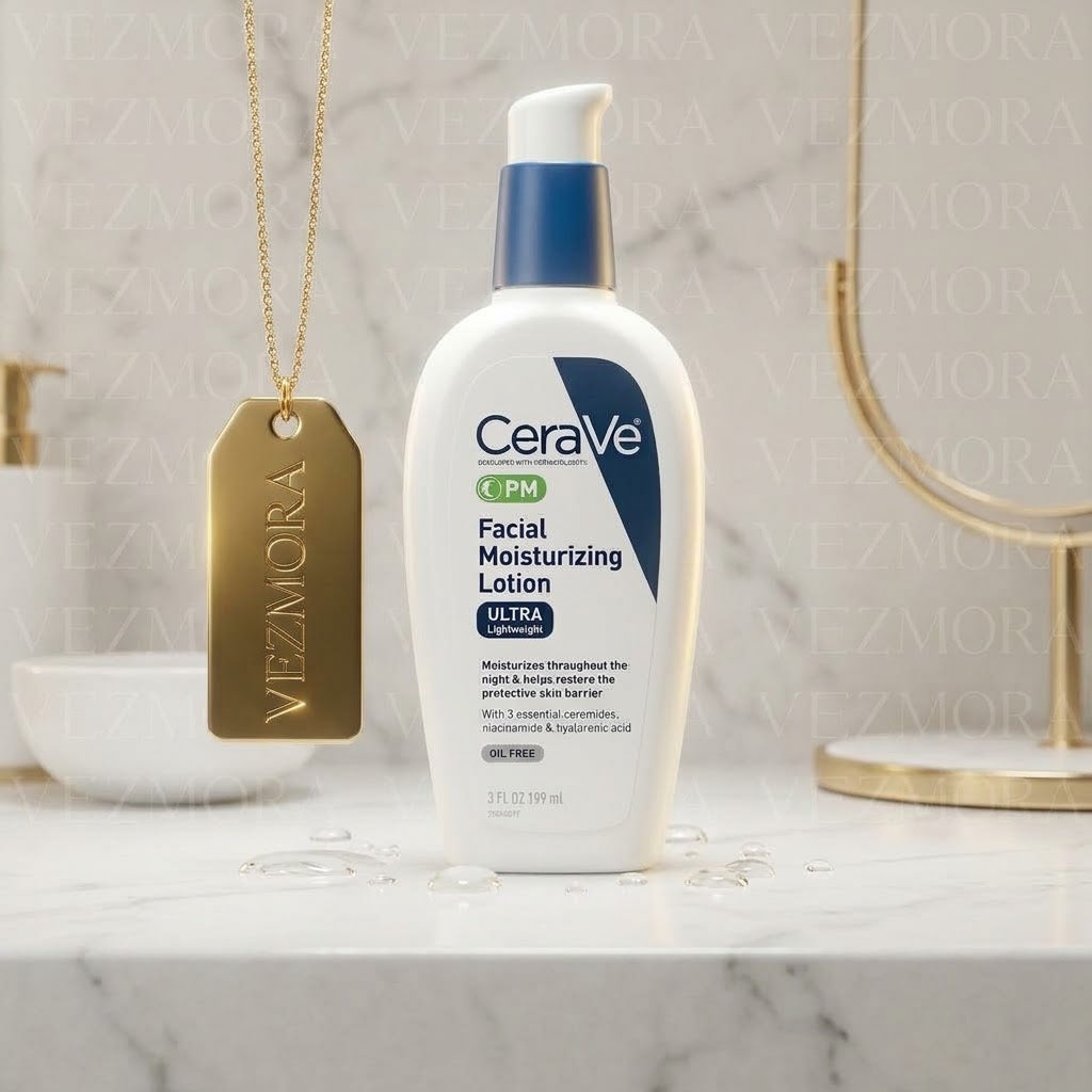 CeraVe PM Facial Moisturizing Lotion Ultra Lightweight – 189ml / 3 fl. oz. | VEZMORA Official Brand Partner