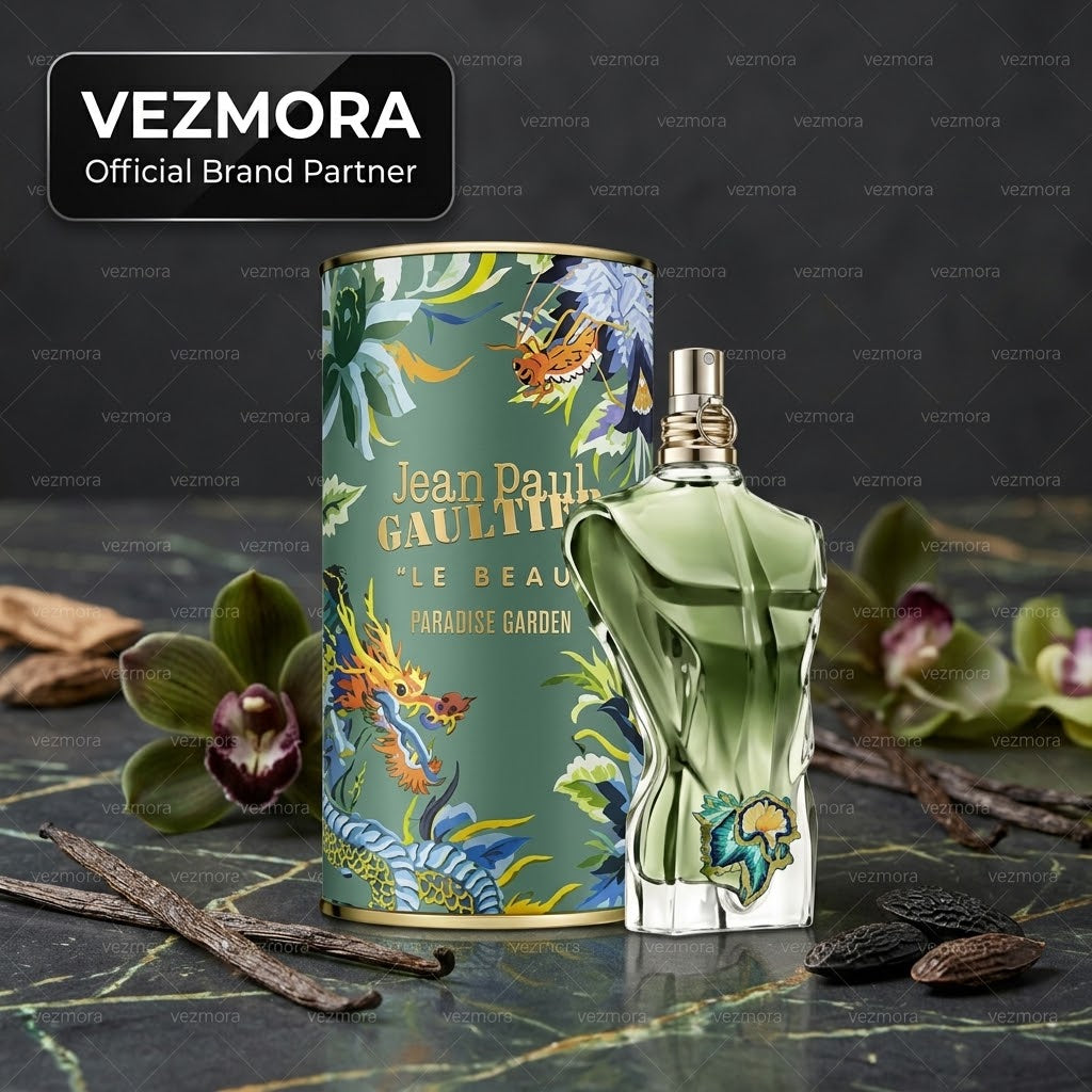 VEZmora Jean Paul Gaultier Le Beau Paradise Garden Eau De Parfum (4.2 fl. oz. / 125 ml)