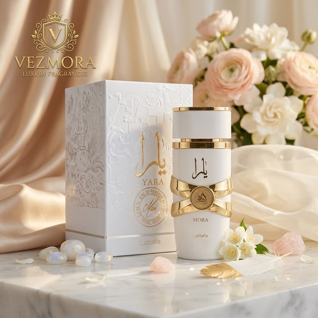 VEZmora Lattafa Yara Mora Eau de Parfum - Luxury Fragrance Spray (100 ml / 3.4 Fl Oz)