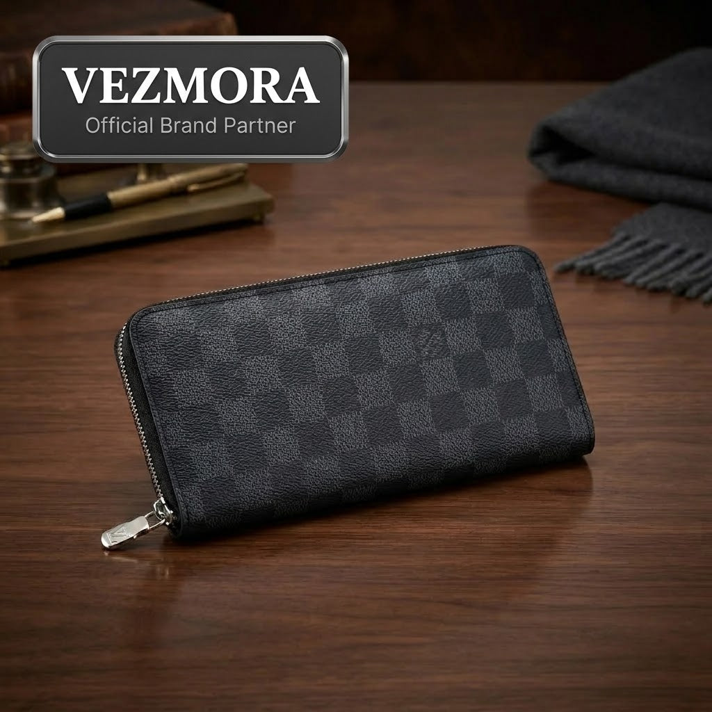 Vezmora Louis Vuitton Damier Graphite Canvas Zippy Wallet