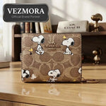 Vezmora Coach x Peanuts Signature Canvas Snoopy Print Small Wallet