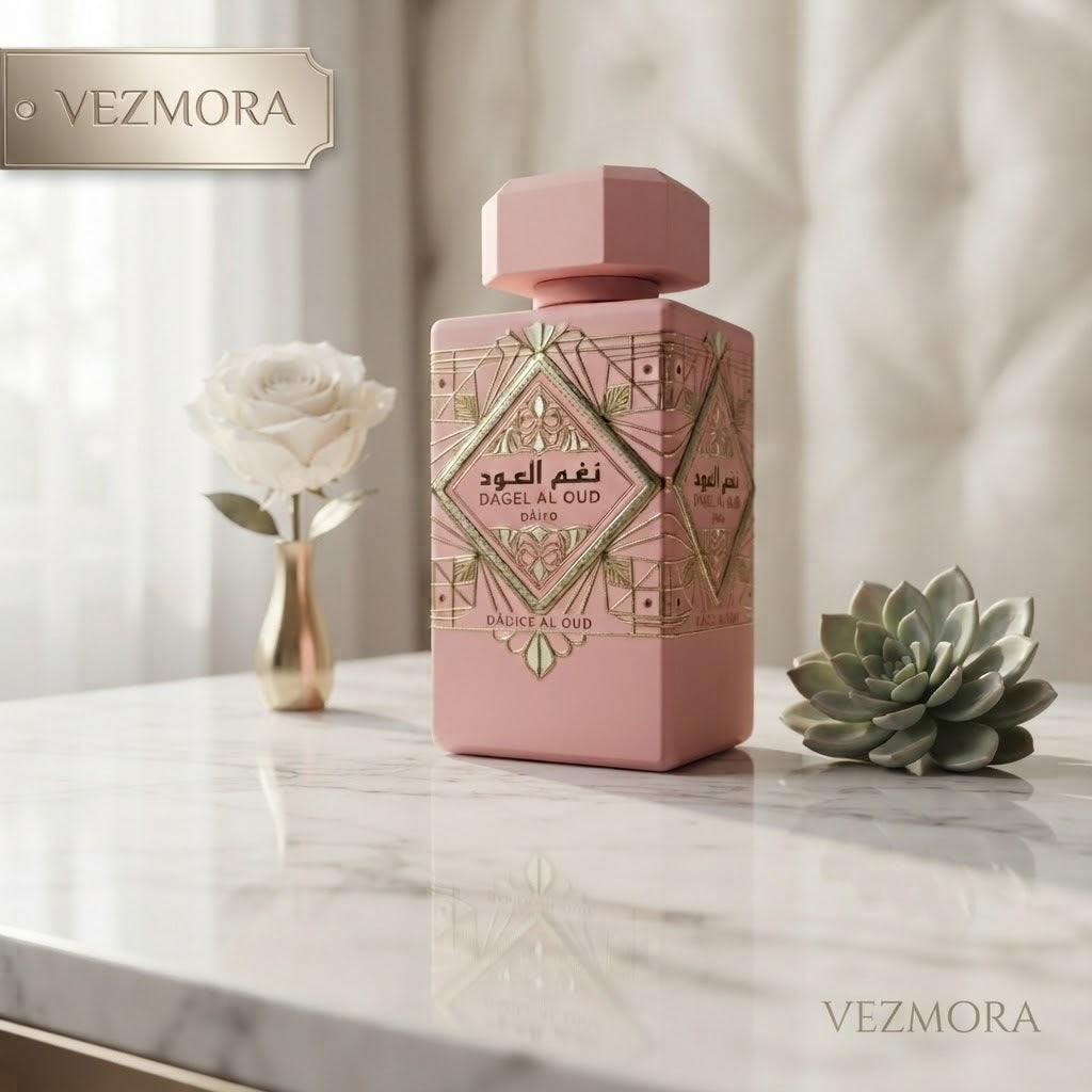 VEZmora Lattafa Bade'e Al Oud Noble Blush Eau de Parfum - Luxury Fragrance Spray (100 ml / 3.4 Fl Oz)