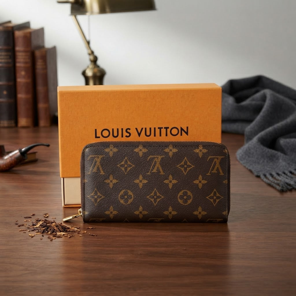 Vezmora Louis Vuitton Classic Monogram Canvas Zippy Wallet with Box - Vezmora